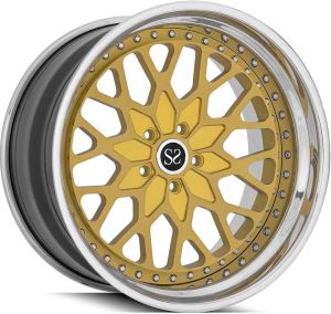 Ruota forgiata gialla in 2 pezzi