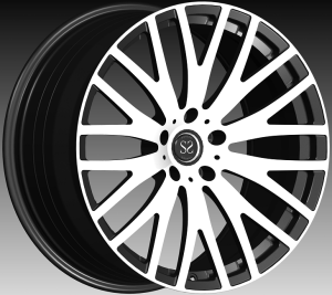 Ruote in alluminio forgiato a raggi multipli a 1 pezzo a forma di Y-