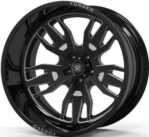 24x14 Nero Lucido Wrangler 5x127 Finiture Personalizzate