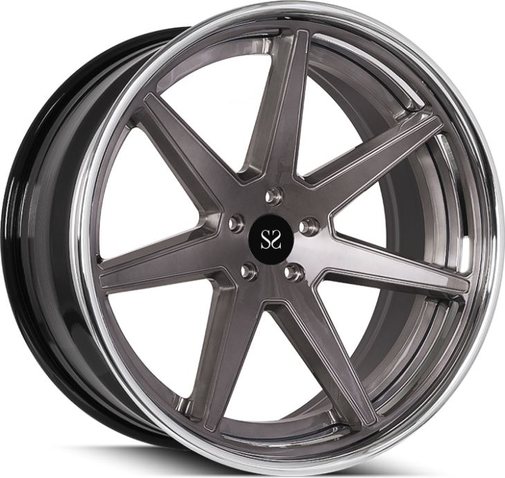Nero lucido + disco lavorato 3 PC 20 21 cerchi in lega forgiati da 22 pollici per cerchi auto Mercedes-Benz AMG S63