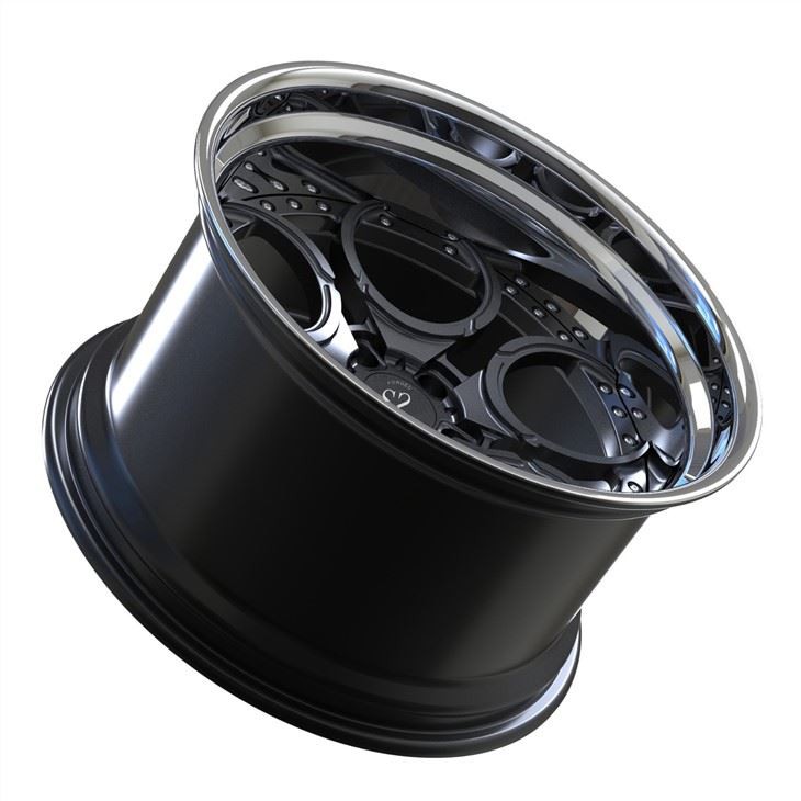 Polished Lip 2 Piece Gun Metal Disc Aluminum Alloy Forged Rims 19 20 21 Inch 350z Car Wheels