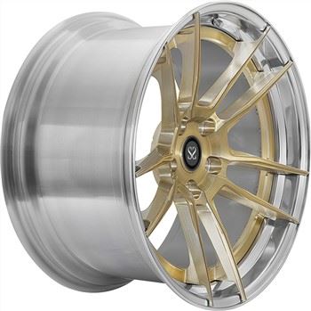 SSEH1021 Personalizzato 20 21 22 Pollici Spazzola Barile Oro Viso 2 Pezzo Struttura Cerchi In Lega 5X120 112 Per BMW X5 X6