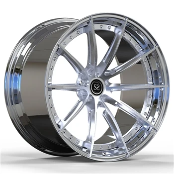 21X10.5 5 X112 Canna lucidata a bullone più disco spazzolato trasparente 2- C...