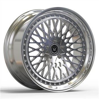 2 ruote lucidate per PC per cerchi in lega da 20 pollici 20x9.5 forgiati in metallo spazzolato forgiato per auto da golf 6 R