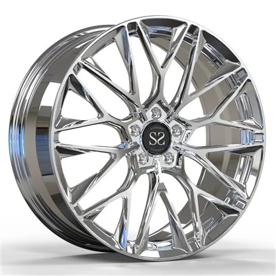 Cerchi forgiati in 1 pezzo altamente lucidati per ruote con rivestimento trasparente Mercedes Benz C250 W205 20 21 22 pollici